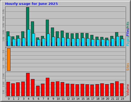 Hourly usage for June 2025 Hourly usage for June 2025